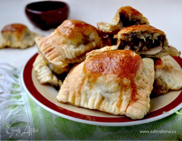 Печёные "равиоли" с российским сыром