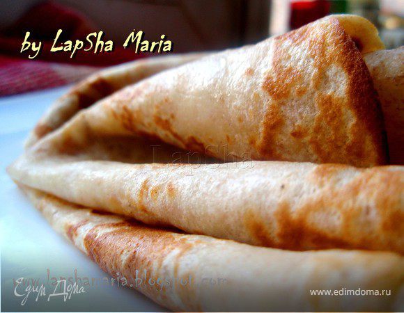 Цельнозерновые фитнес-блины "4злака" с кленовым сиропом 