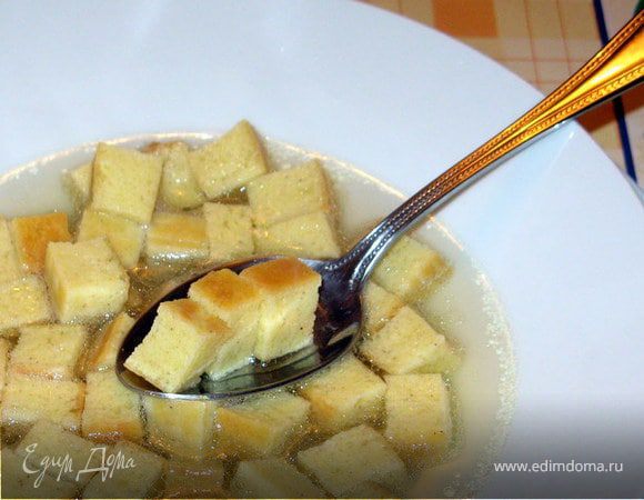 Манные кубики для бульона Манные кубики для бульона