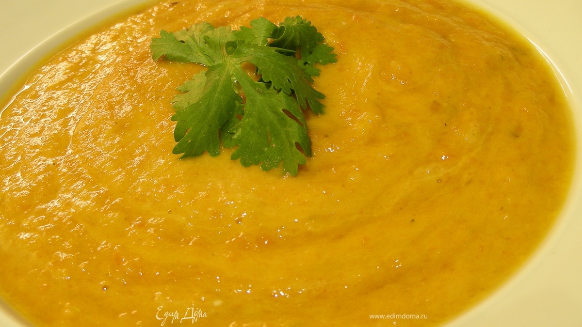 Морковный суп-пюре с карри