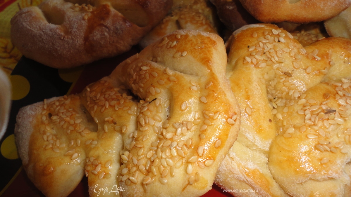 Йогуртовые булочки с кунжутом