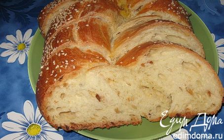 Рецепт Хала с луком в хлебопечке