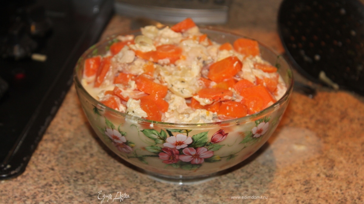 Рыбка тушеная в молоке