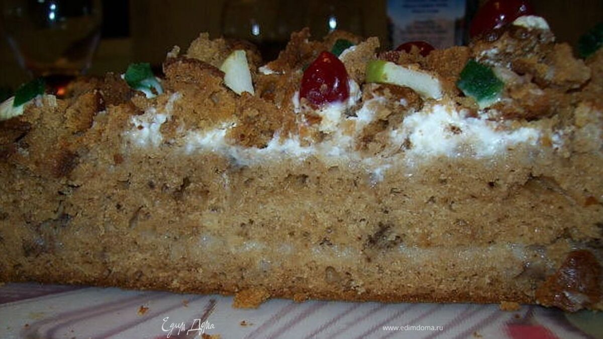 Леках медовый с грецкими орехами (Еврейская кухня)