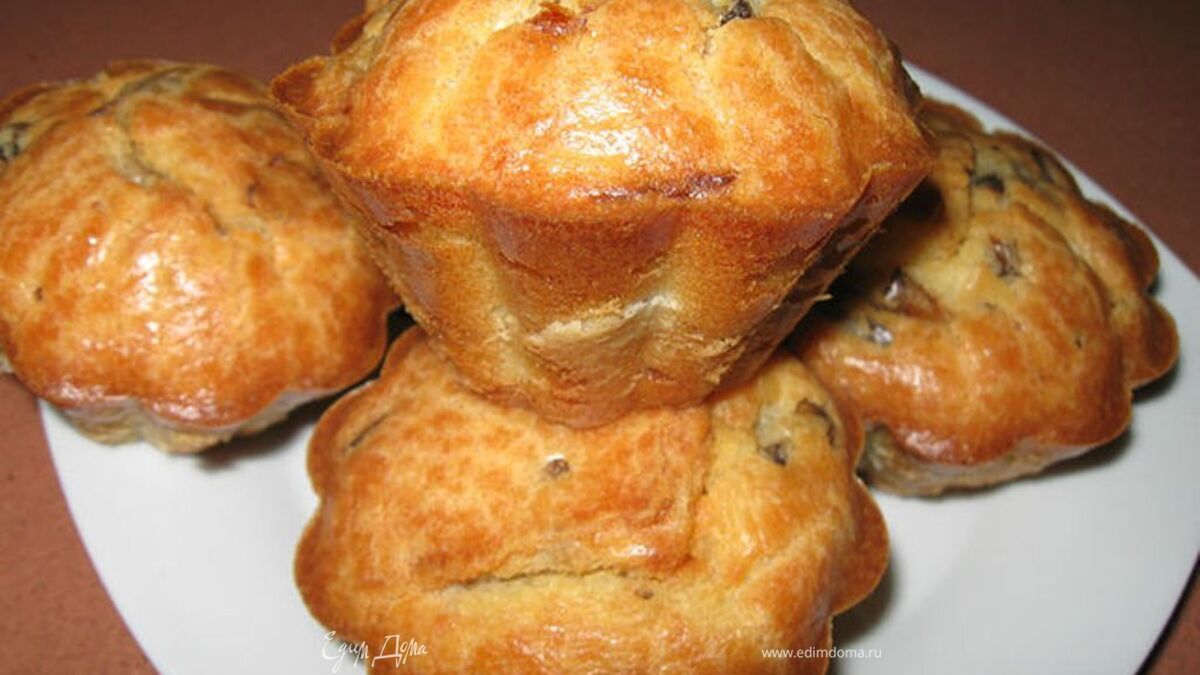 Маффины с луком и грибами