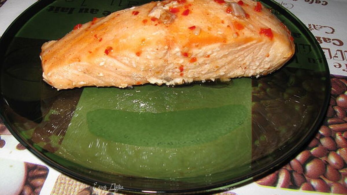 Лосось в медово апельсиновом соусе