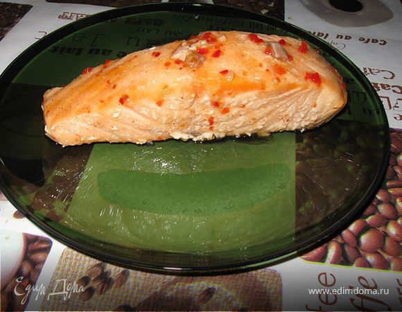 Лосось в медово апельсиновом соусе Лосось в медово апельсиновом соусе