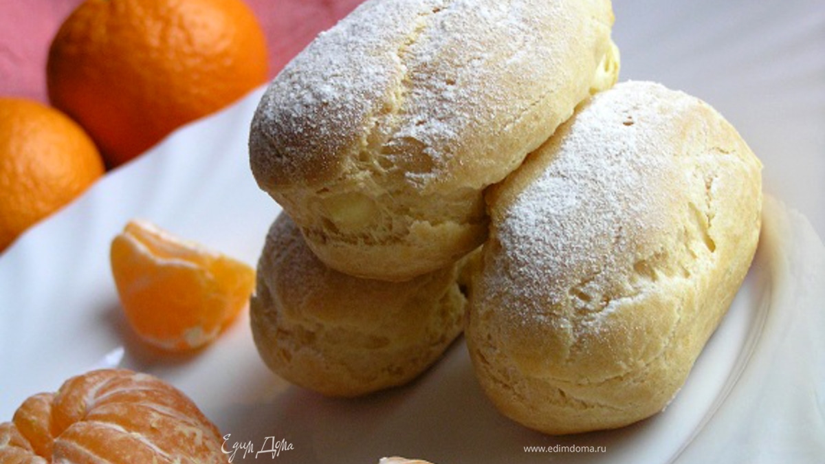 Эклеры с мандариновым кремом