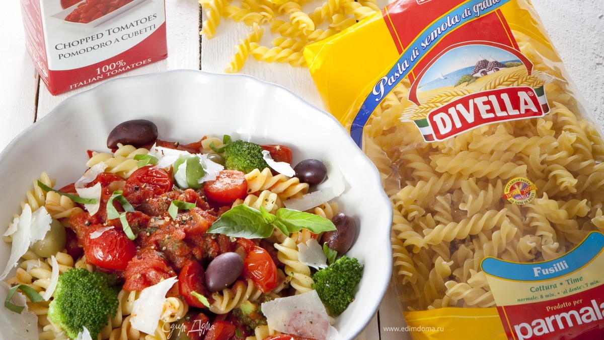 Фузилли по-средиземноморски