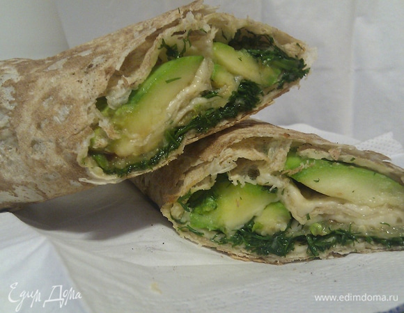 Цукини пятиминутка в лаваше