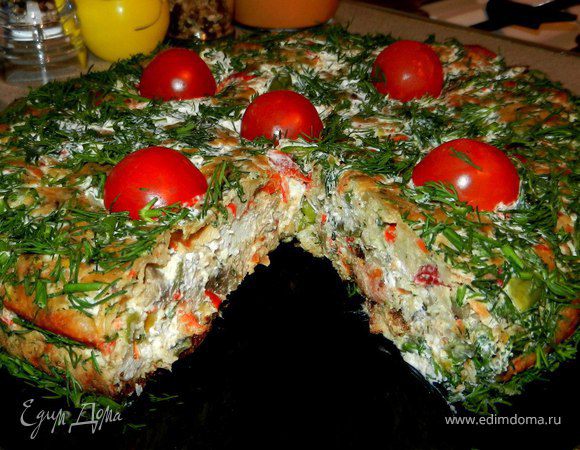 Сырно-овощной пирог Сырно-овощной пирог