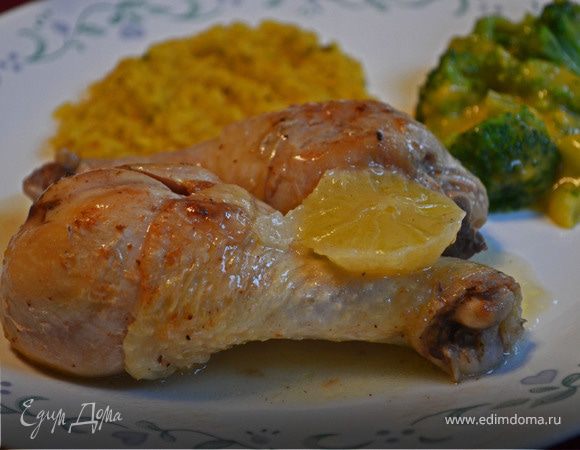 Курица с лимоном и чесноком