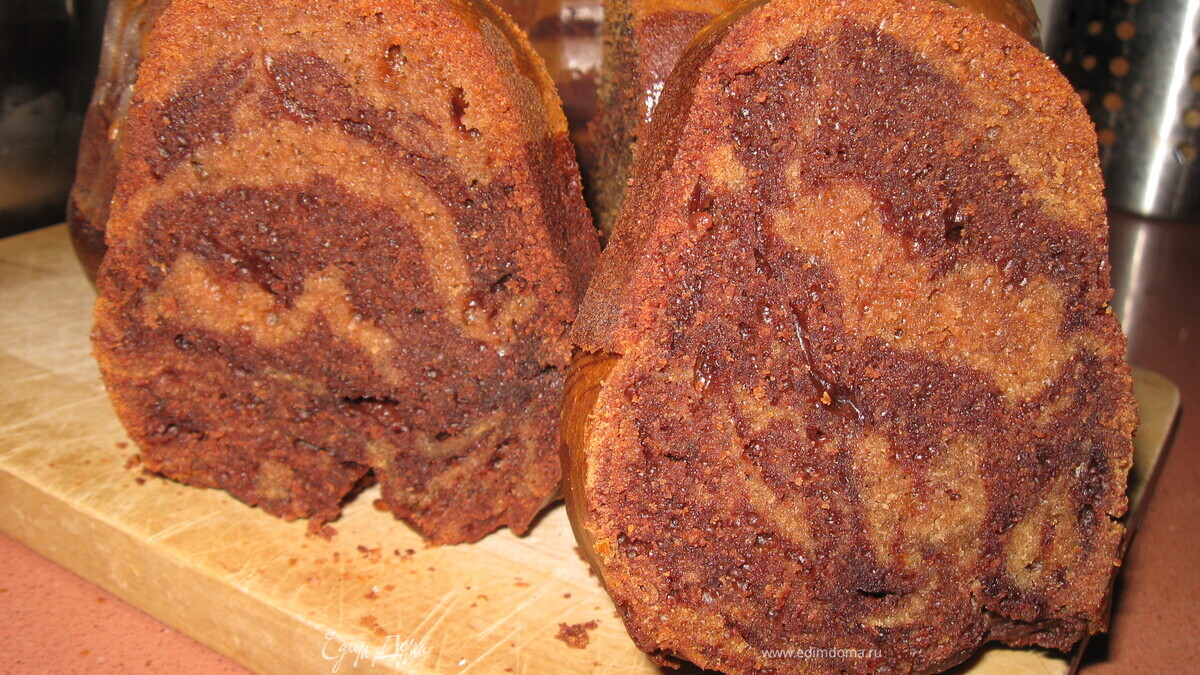 Тигровый кекс к утреннему кофе для Лирон