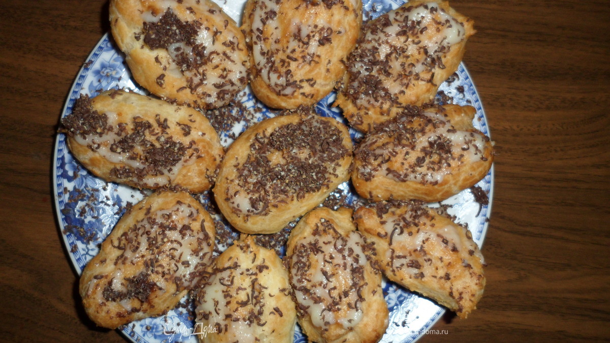 Эклеры с заварным кремом и шоколадом