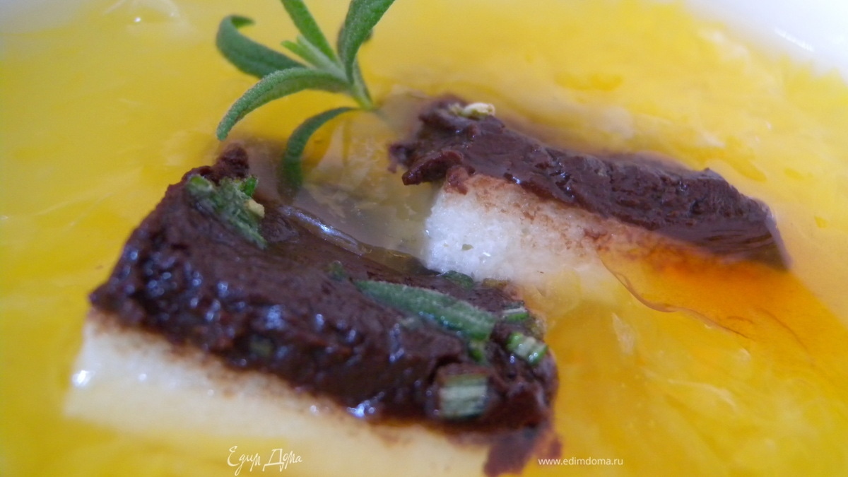 Цитрусовый суп с манным пудингом :-)