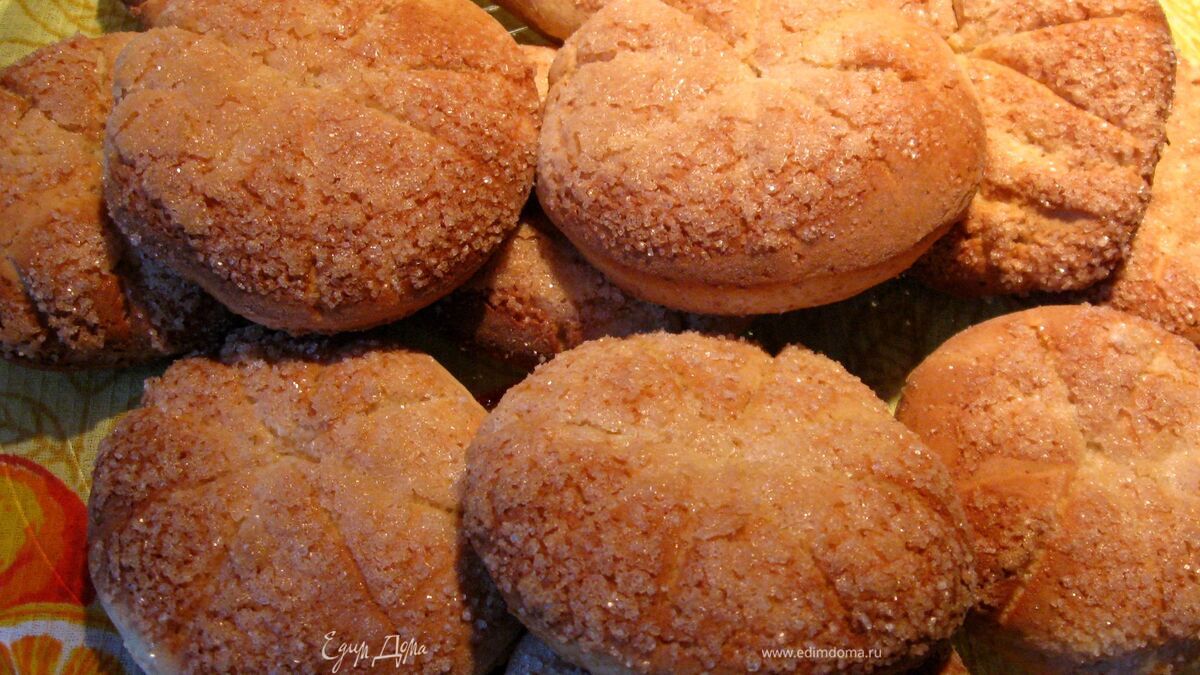 Сахарные сметанные коржики