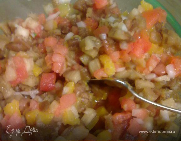 Баклажанный салатик Баклажанный салатик