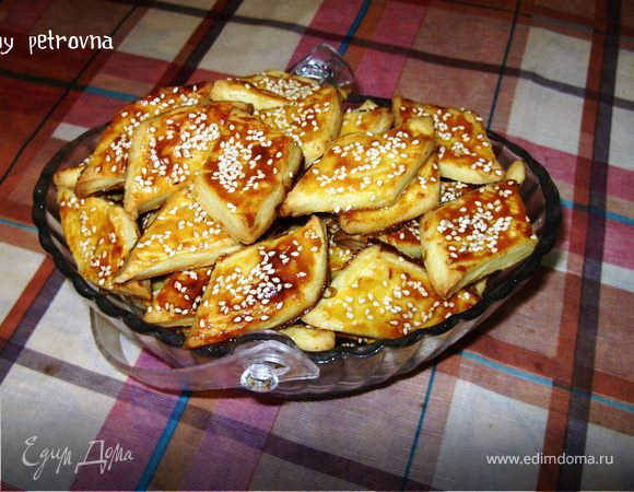 Крекеры с кунжутом