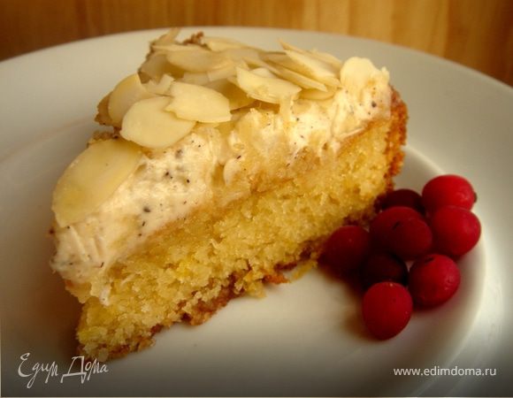 Миндально-лимонный кекс Миндально-лимонный кекс