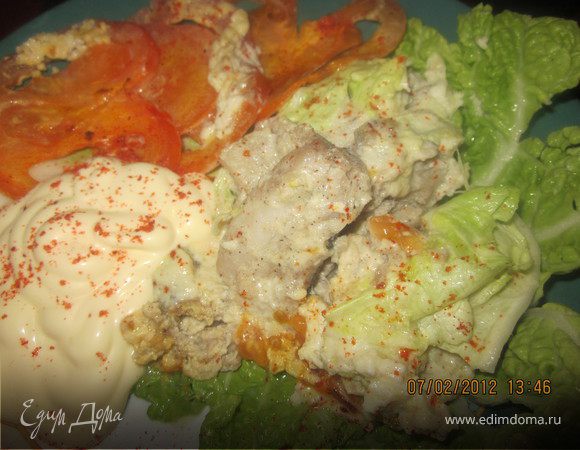 Белое блюдо: "Белая рыба под Белым соусом"