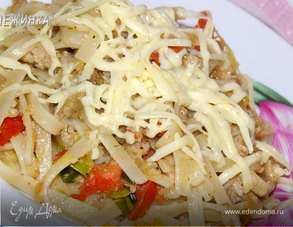 Лапша с мясным соусом «по-домашнему» Лапша с мясным соусом «по-домашнему»