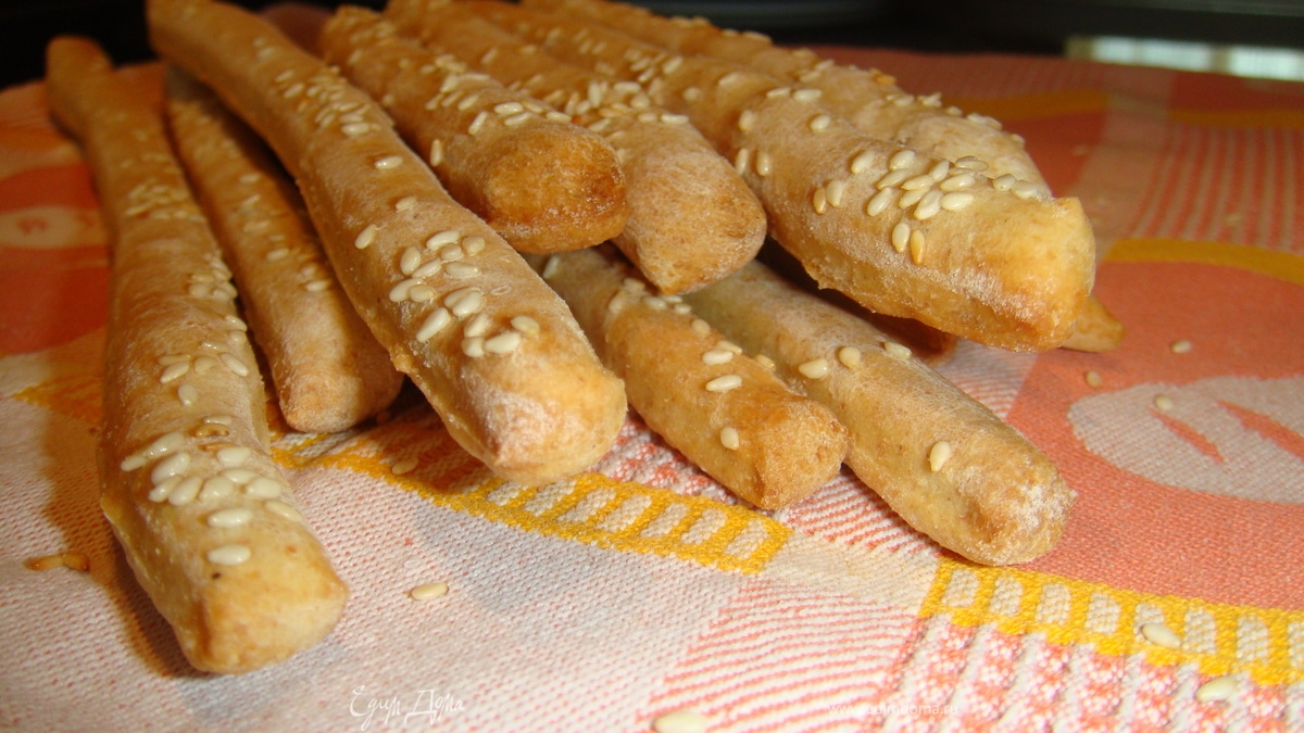 Гриссини с кунжутом