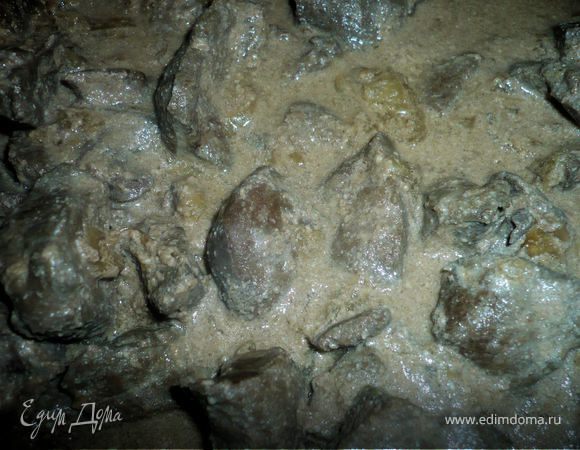 Говяжья печень в сметане Говяжья печень в сметане