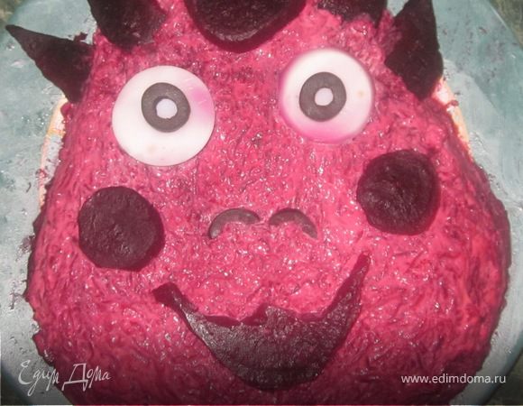 Торт "Сельдь под шубой от Лунтика" Торт "Сельдь под шубой от Лунтика"