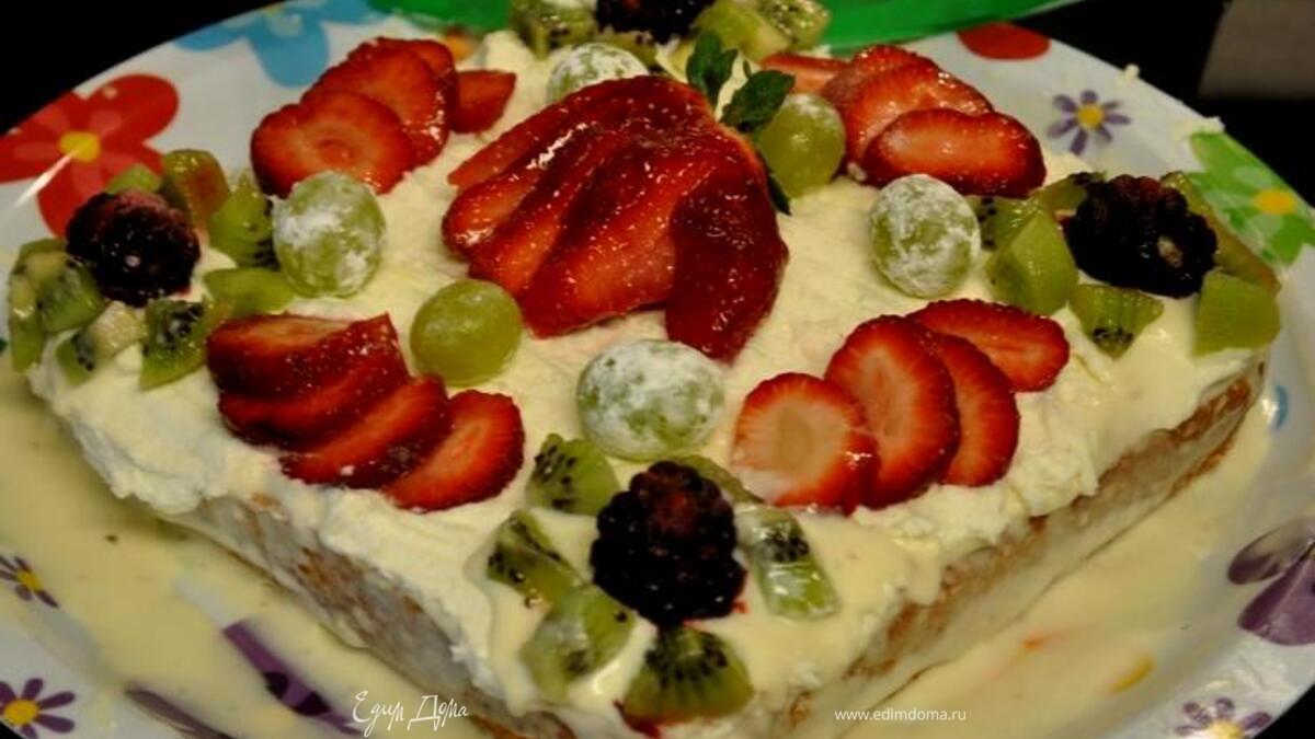 Торт " Три молока с кокосовым кремом "