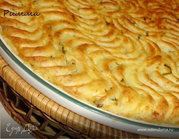 Картофельная запеканка с мясной начинкой 