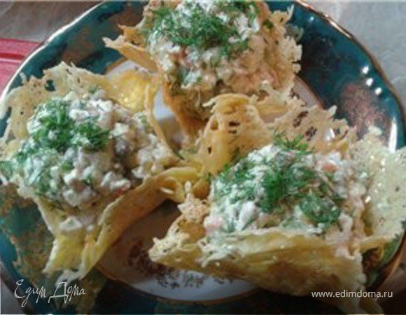 Съедобный сырный салатник