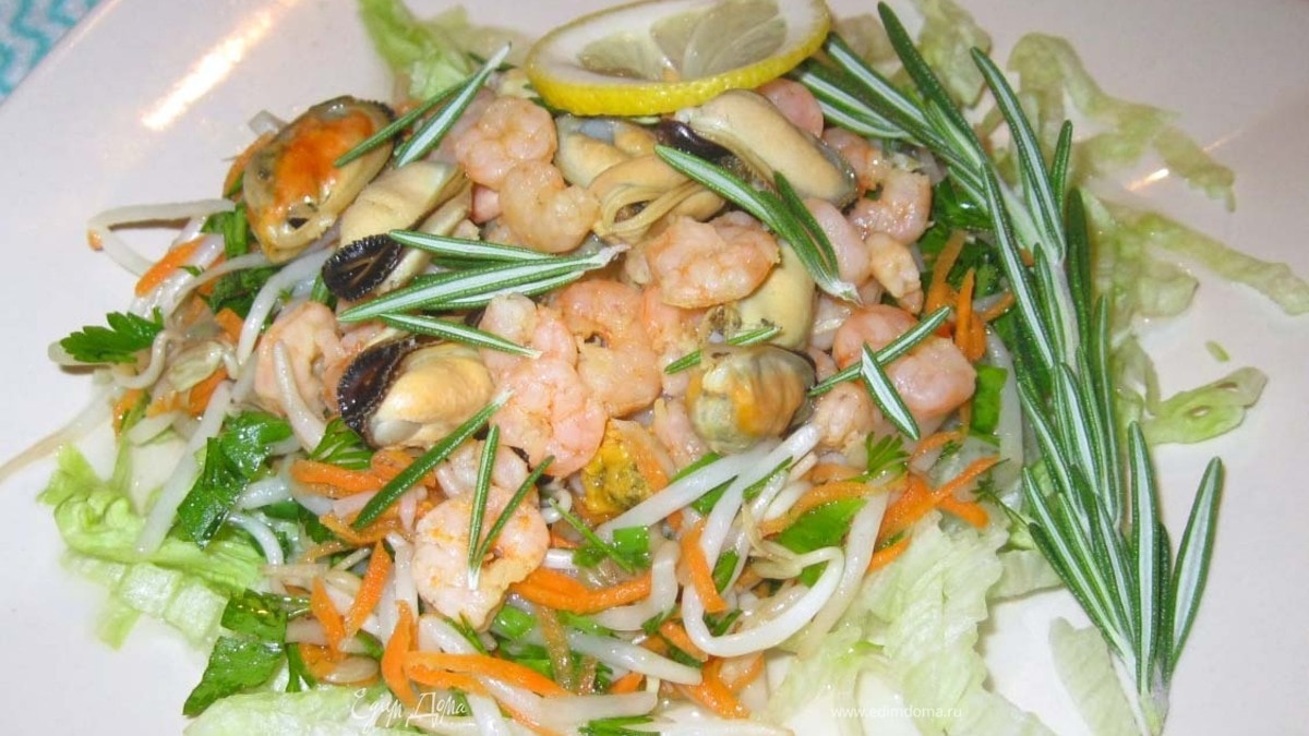 Салат «Земля и море».