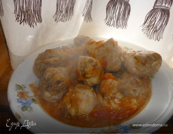 *Плакия*(курица,тушённая в овощном маринаде по-болгарски)