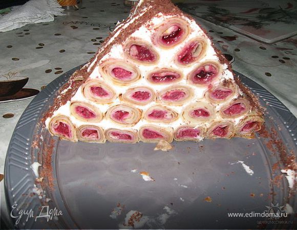 Блинный тортик "Избушка" Блинный тортик "Избушка"