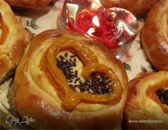 Ватрушечки'' Абрикосовое сердце'' ко дню Св.Валентина! Ватрушечки'' Абрикосовое сердце'' ко дню Св.Валентина!