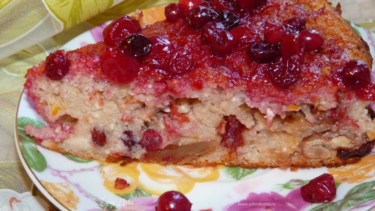 Клюквенно-ореховый пирог