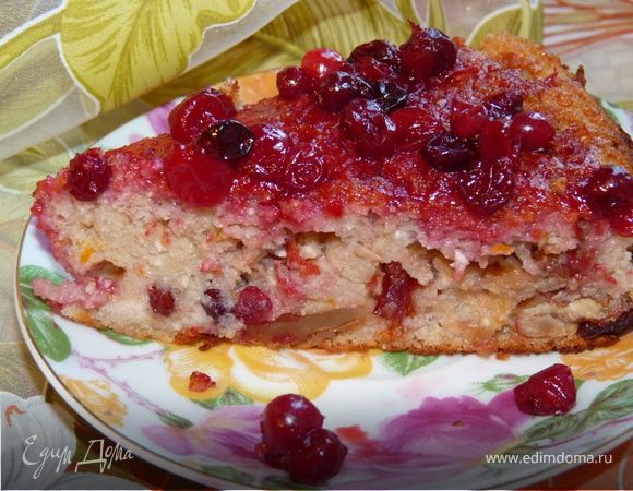 Клюквенно-ореховый пирог Клюквенно-ореховый пирог
