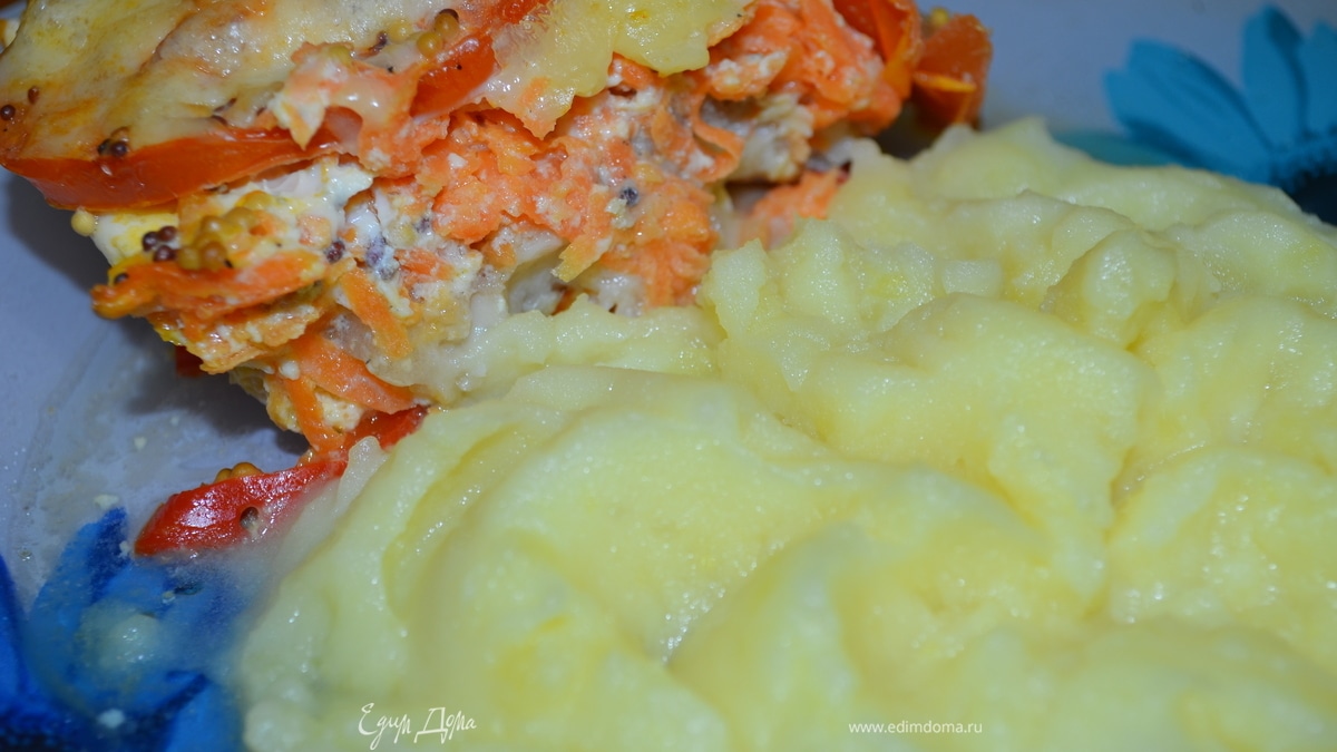  .Рыба с овощами.