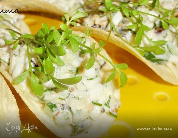 Морской коктейль на чипсах