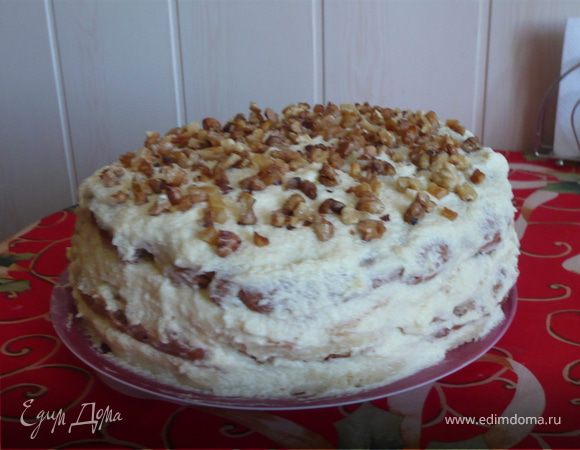 Торт "Бисквит" с заварным кремом