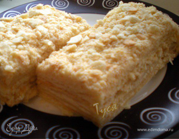 "Наполеон" из сливочного слоёного теста "Наполеон" из сливочного слоёного теста