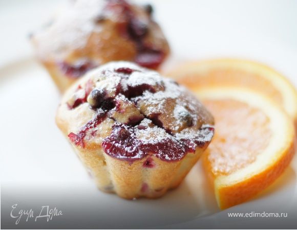 Апельсиново-ягодные маффины "Фитнес"