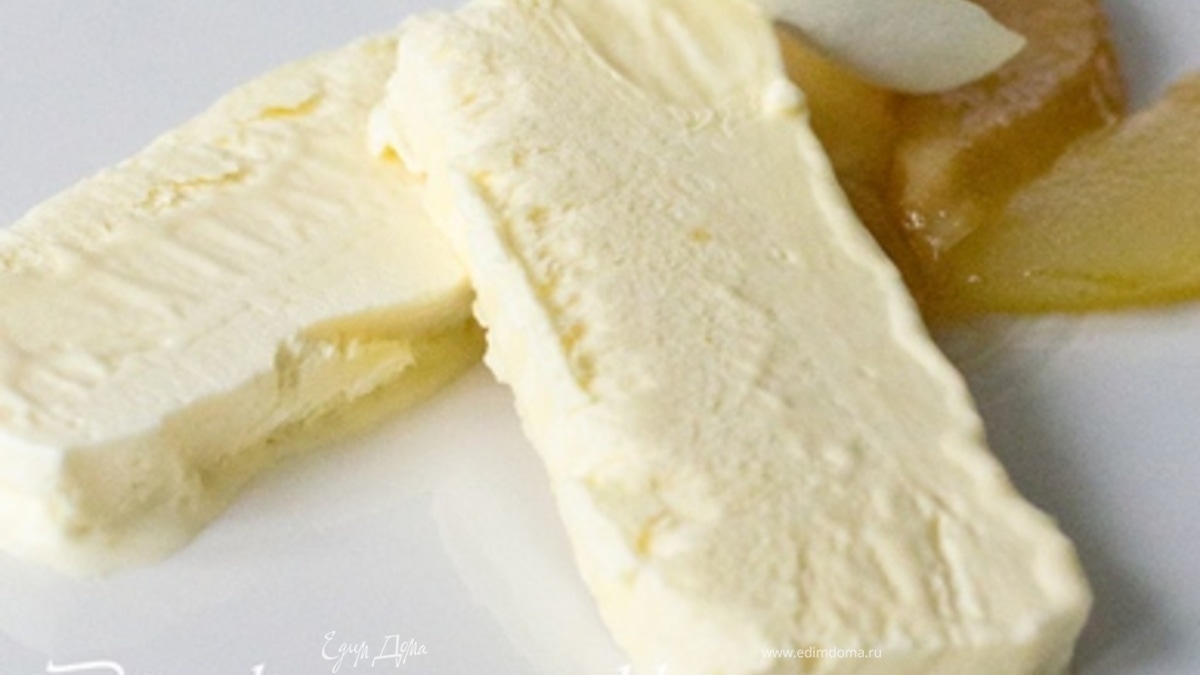 Парфе с медом и карамелизированными грушами