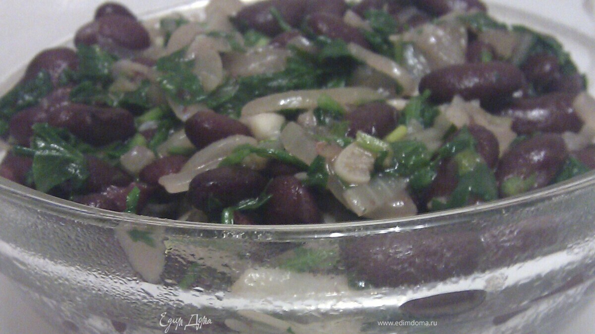 Быстрая закуска из фасоли