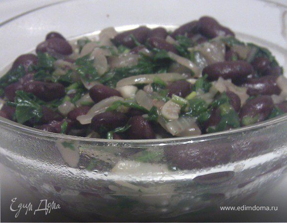 Быстрая закуска из фасоли