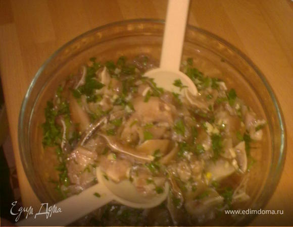 Традиционная португальская закуска "Салат из свиных ушек"