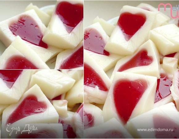 Желе на день св. Валентина Желе на день св. Валентина