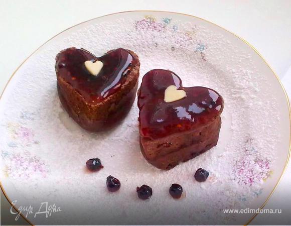 Шоколадный пудинг с жидкой начинкой. Шоколадный пудинг с жидкой начинкой.