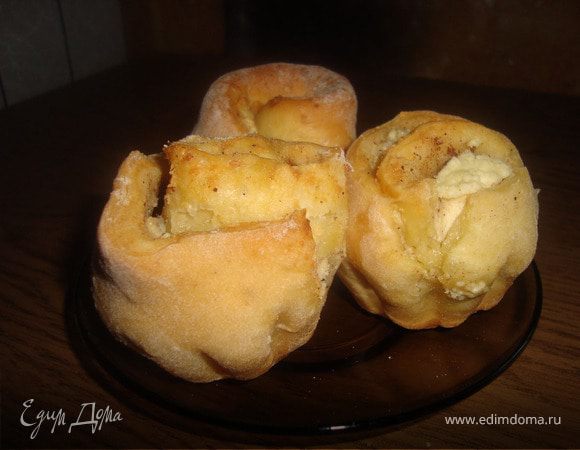 Булочки с творогом и корицей