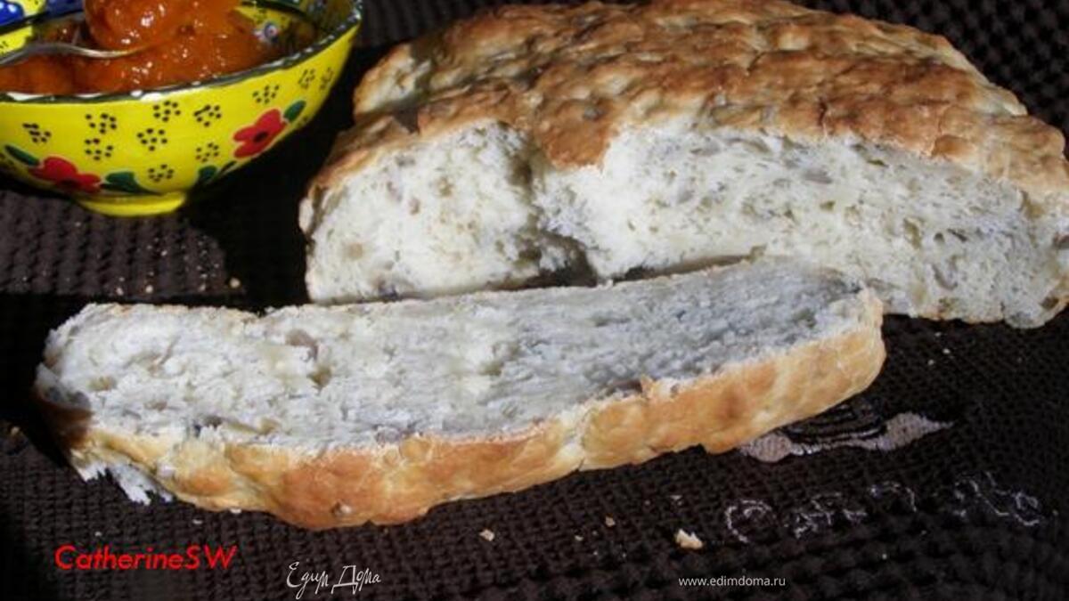 Творожный хлеб с семенами подсолнечника